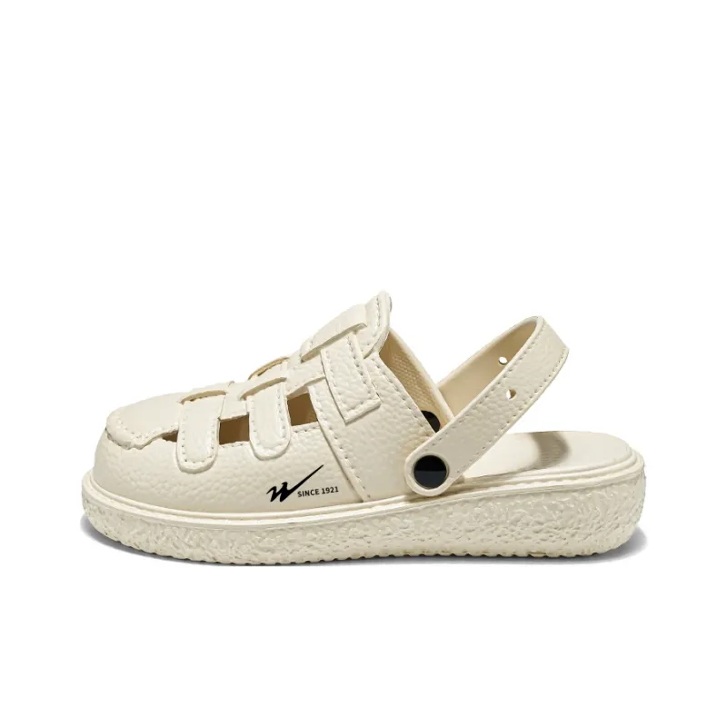 Binary EVA Quick Dry Closed Toe Slippers Women's Beige-5