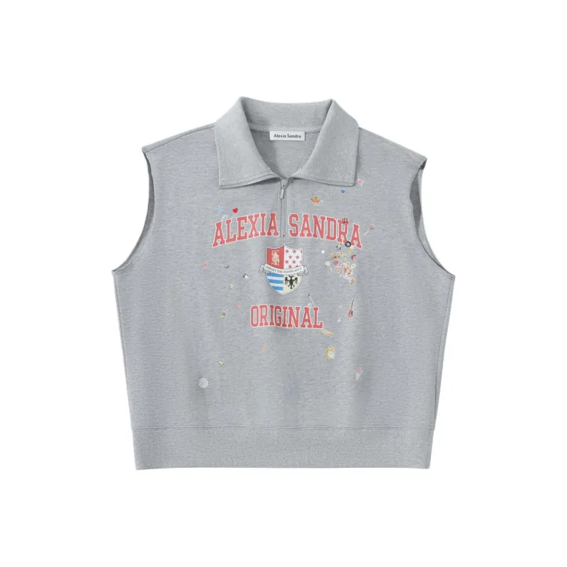 Alexia Sandra Tank Tops Women's Gray-0
