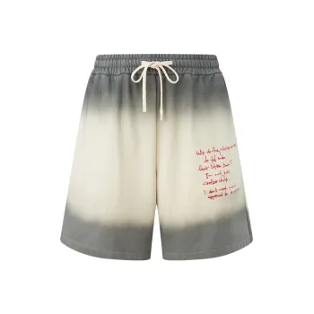 CHINISM Casual Shorts Unisex Washed Gray