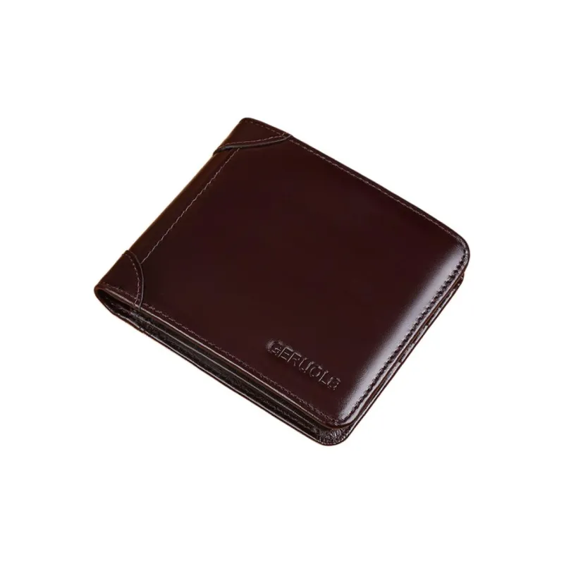 Gorora Top Grain Cow Leather Wallet Men's Multicolor-8