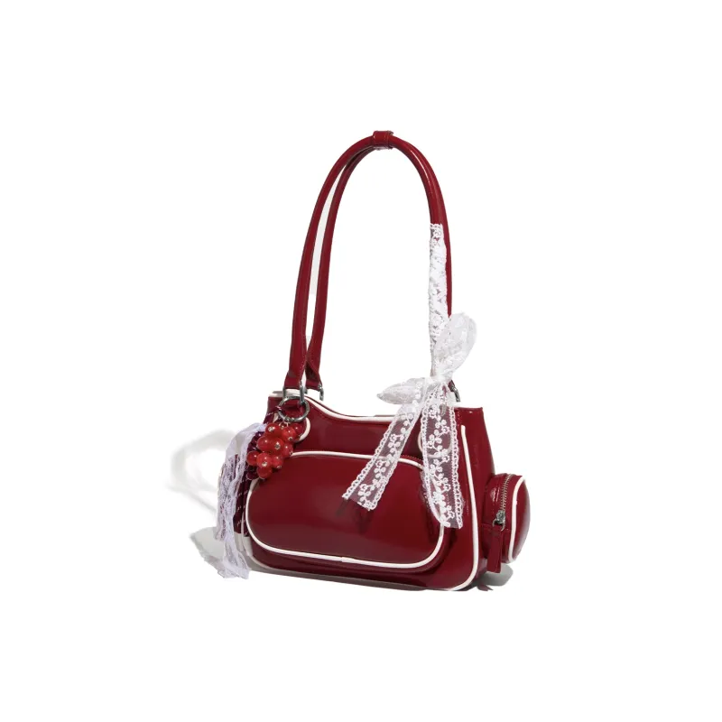 BOBDOG PU Bowling Bag, Handbag, Shoulder Bag Trumpets Women's Red/Pink-2