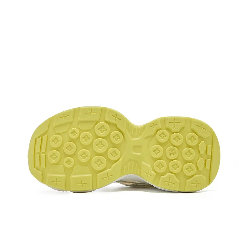 La Chapelle Abrasion Resistant Low Top Chunky Sneakers Women's Yellow-5