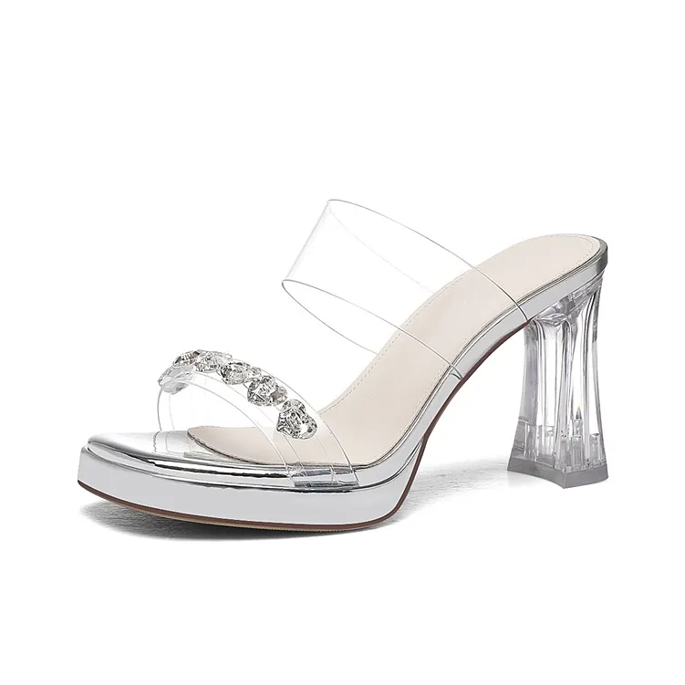 Golden Silk Rabbit One Strap Sandals Women's-8