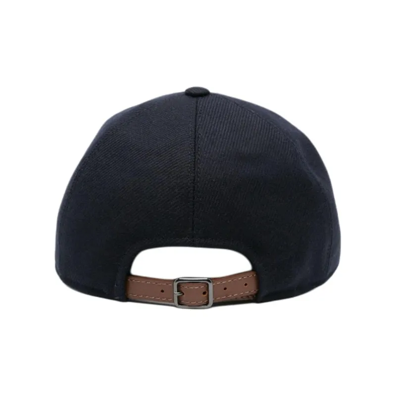 Tagliatore Virgin Wool Baseball Caps Men's Black-1