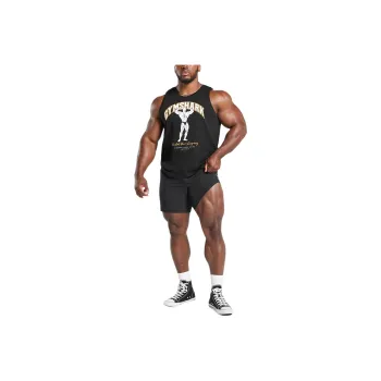 GYMSHARK Tank Tops Men Black