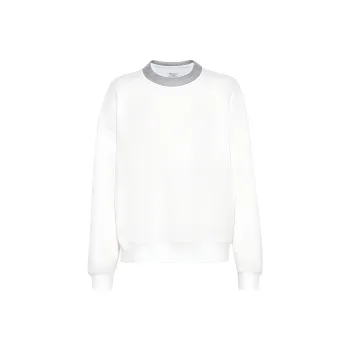 Brunello Cucinelli Monili Detailed Crewneck Sweatshirt