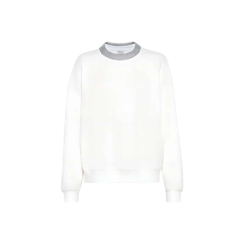 Brunello Cucinelli Monili Detailed Crewneck Sweatshirt-0