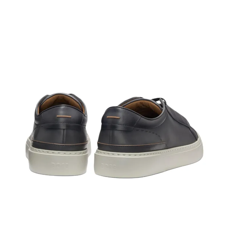 HUGO BOSS Gary Low Top Skateboard Shoes Men's Dark Gray-3