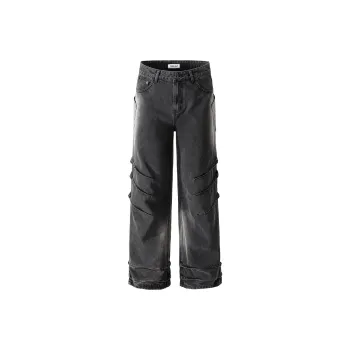 TSMLXLT Jeans Unisex Black