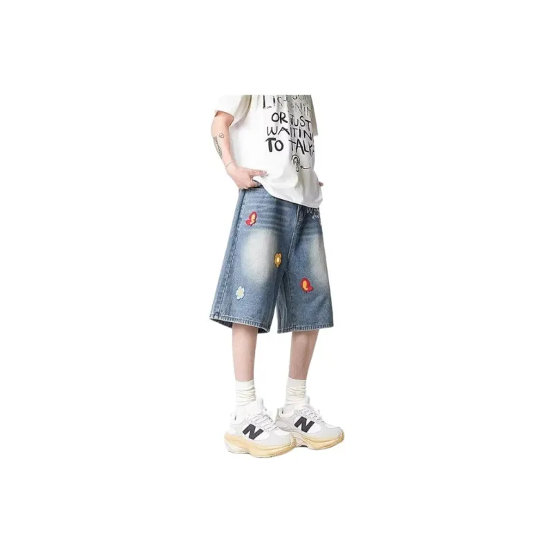 Concubine Zhu Denim Shorts Men's-0