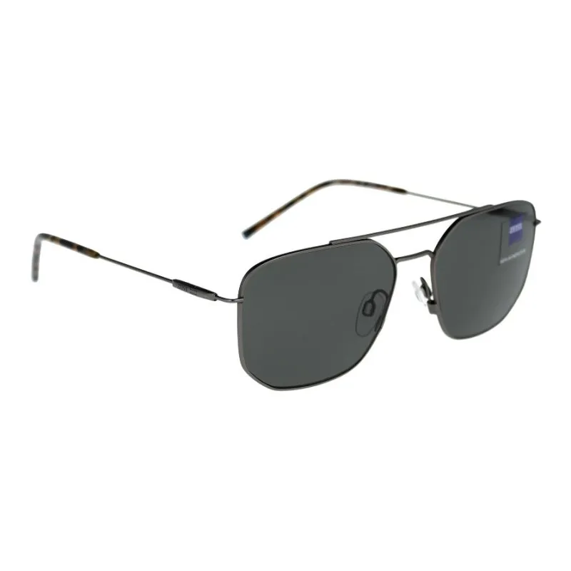 ZEISS Metal Square Sunglasses Men's Black-1
