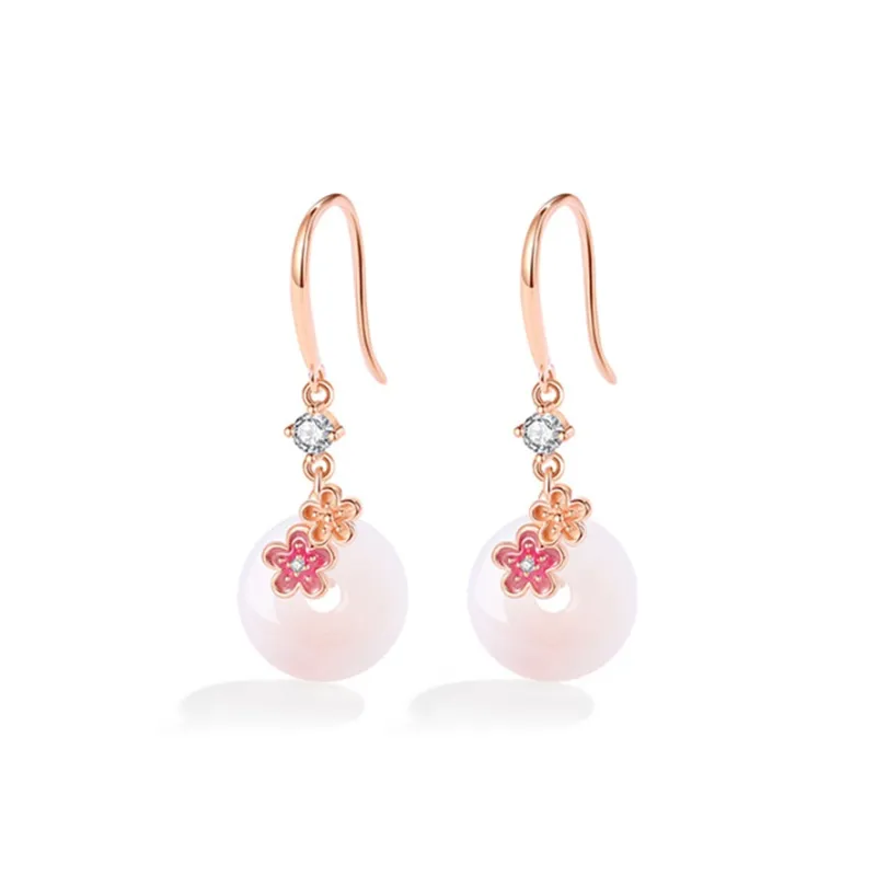 Fu Ru Ji Agate Earrings Women's-0