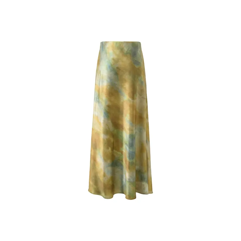 3COLOUR Casual Long Skirt Women's-1