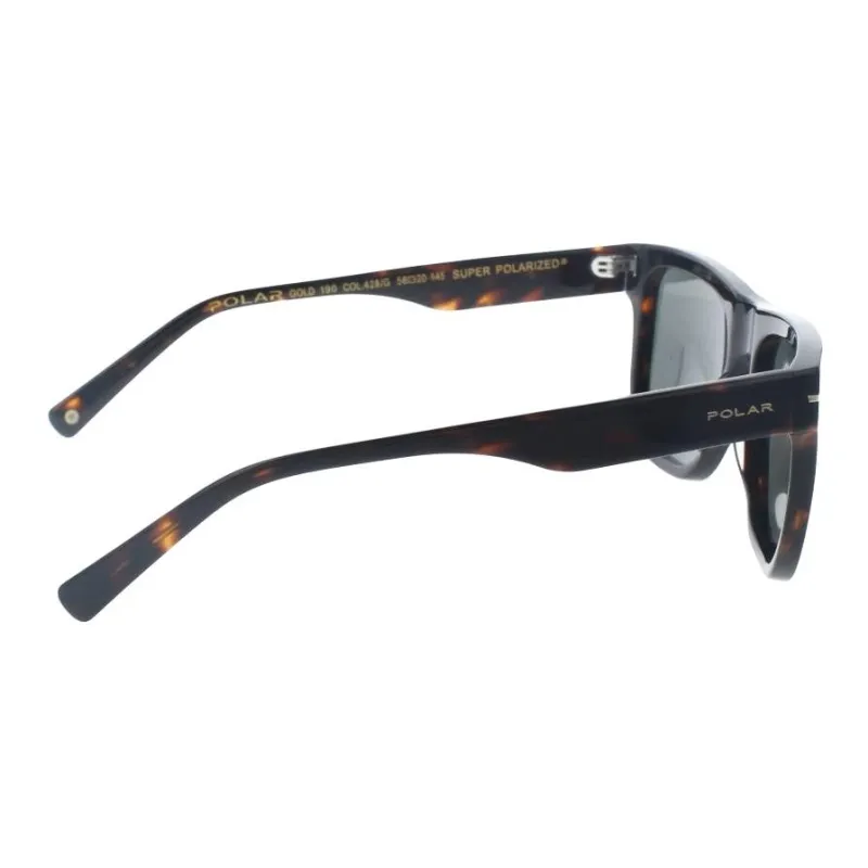 Polar Acetate Square Sunglasses Unisex Tortoiseshell-2