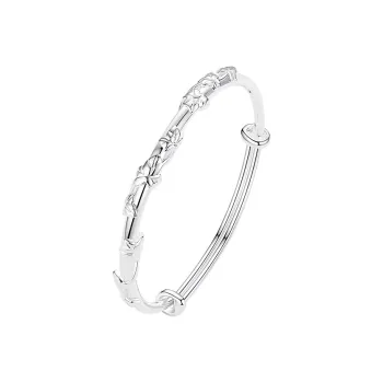 Fu Ru Ji S999 Fine Silver Bangles Women's