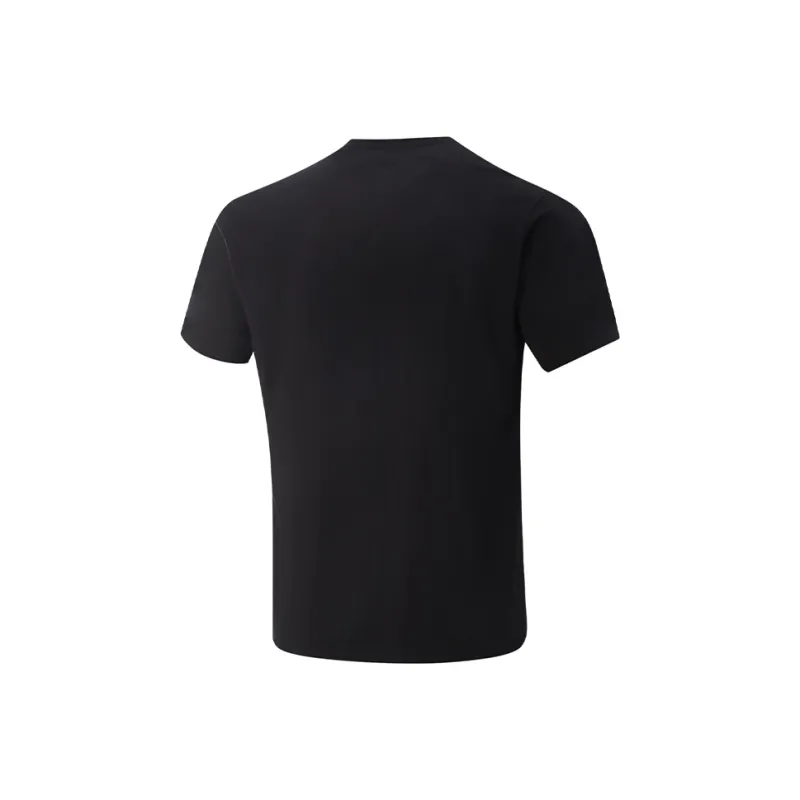 LiNing CBA Collection Basketball Collection T Shirt Unisex Black-1