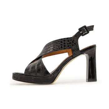 FED One Strap Sandals 8.5cm Women's Black