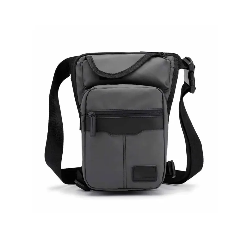 Boniu Nylon Crossbody Bag Unisex Dark Blue/Black/Gray-4