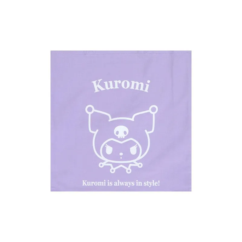 Sanrio Cotton Canvas Tote Bag, Shopping Bag, Shoulder Bag Women's Purple-2