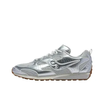 Saucony Slip Resistant Low Top Casual Shoes Unisex Silver