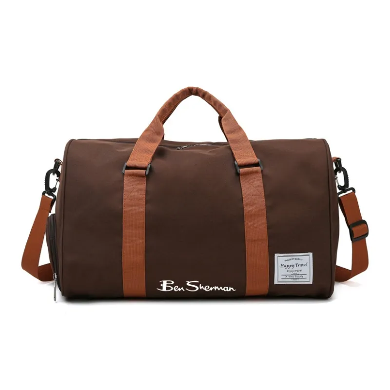 BEN SHERMAN Nylon Crossbody One Shoulder Travel Bag Unisex Multicolor-7