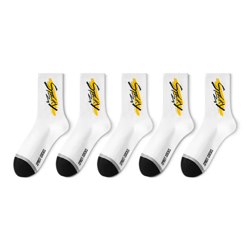 LUOLIAN Basketball Socks Men's 5 Pack-0