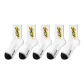 5-Pack White and Black