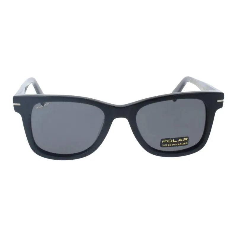 Polar Acetate Square Sunglasses Unisex Black-0