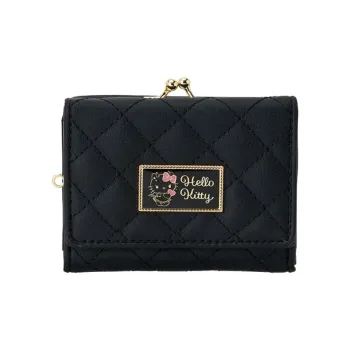 Sanrio Leather Wallet Women's Black
