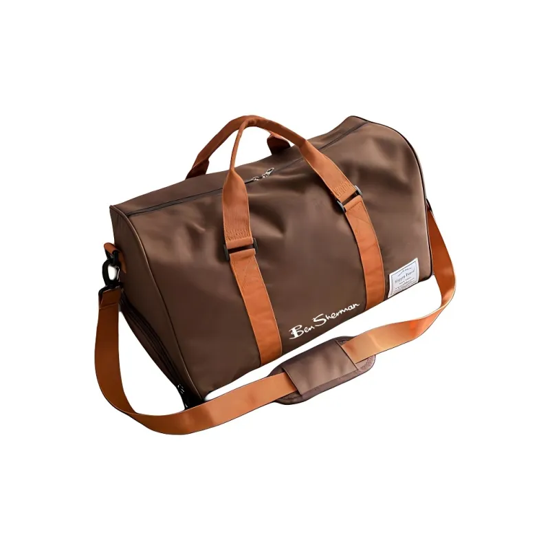 BEN SHERMAN Nylon Crossbody One Shoulder Travel Bag Unisex Multicolor-8