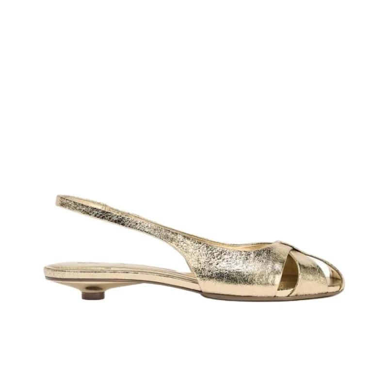 ZARA High Heels 4cm Women's Gold-1