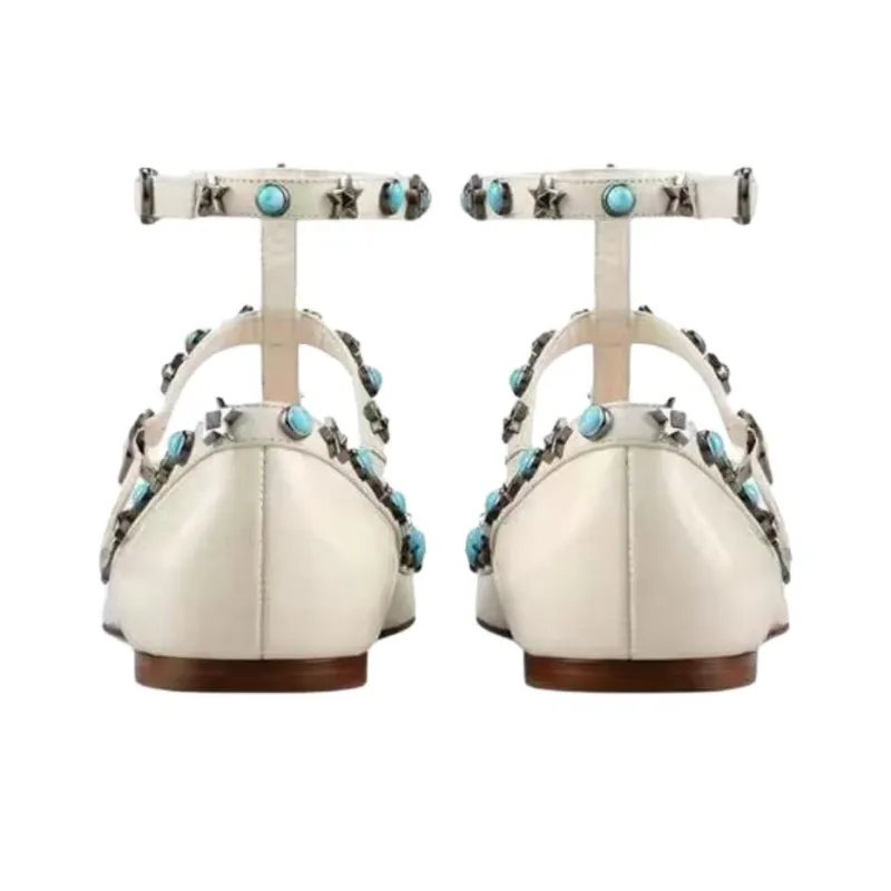 Valentino Casual Single Shoes Women's Beige-5