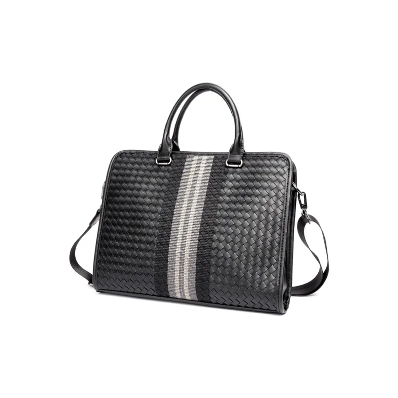 VIHUS PU Briefcase Regular Men's Black-1