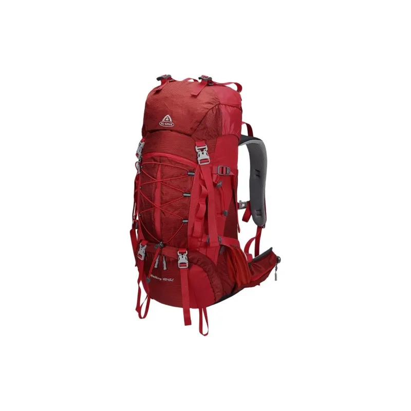 AIONE Mountaineering Bag Outdoor Bag PU 50L Red Unisex-1