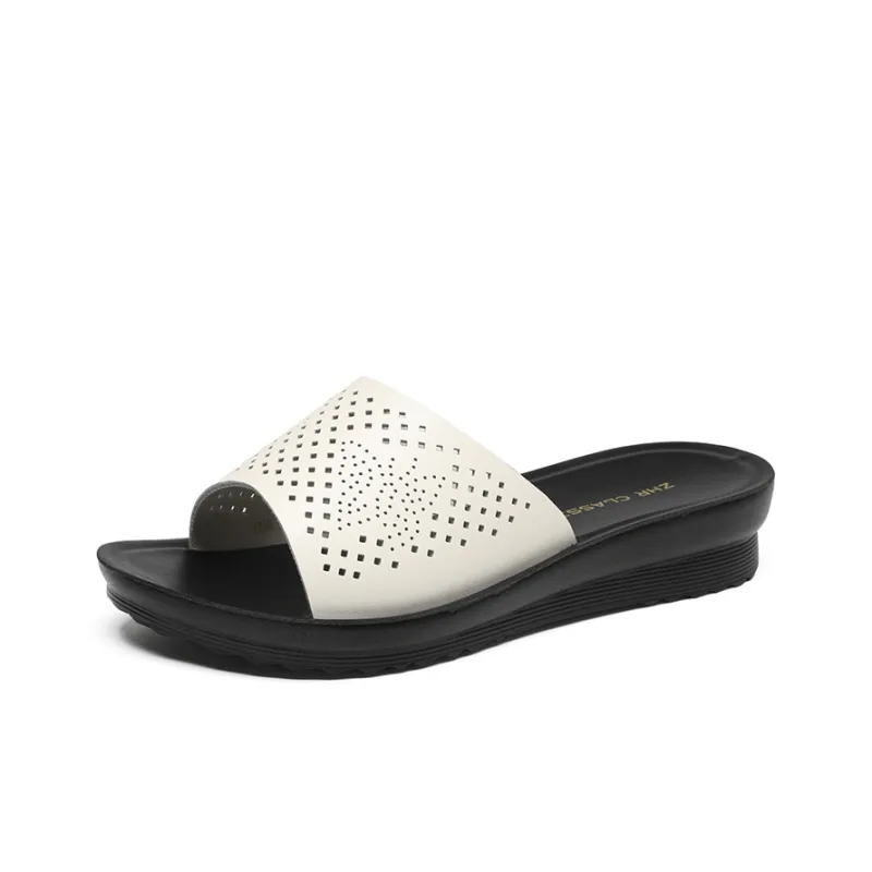 ZHR Slide Slippers Women's Black/Beige-8