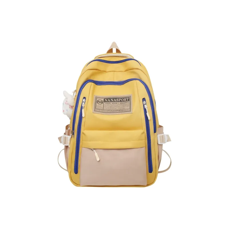 Wolfhorse Nylon Backpack Unisex Black/Red/Green/White/Yellow-26