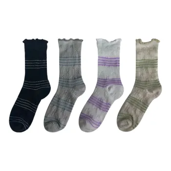 Mulong Family Mid Calf Socks Women's 4 Pack