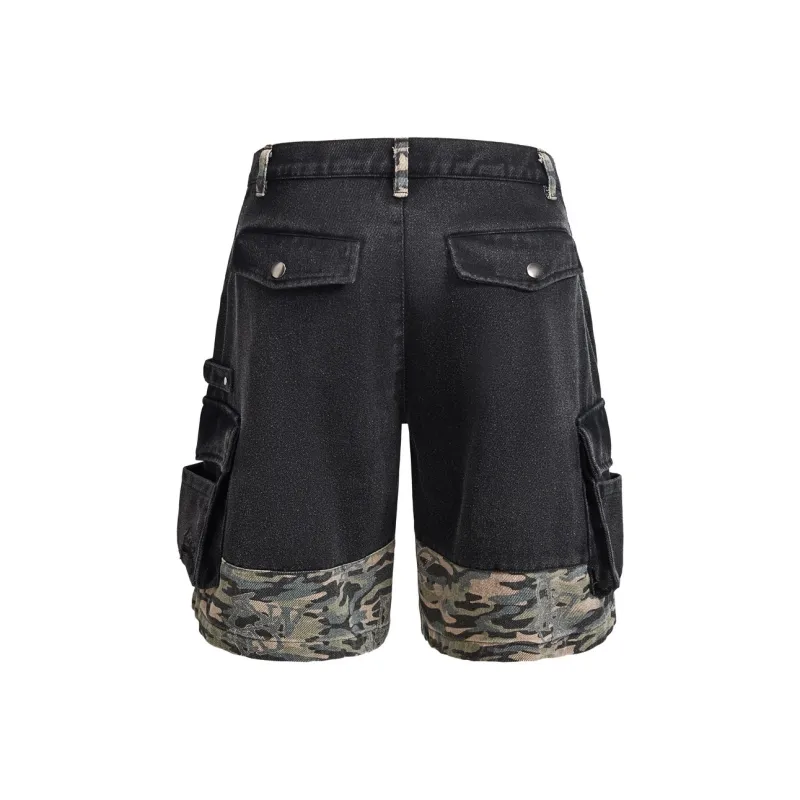 WILDX Cargo Shorts Unisex Black-1