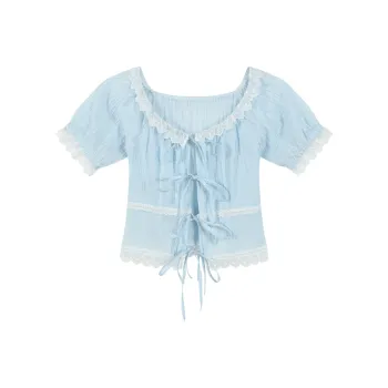 AooRaa Shirts Women's Blue