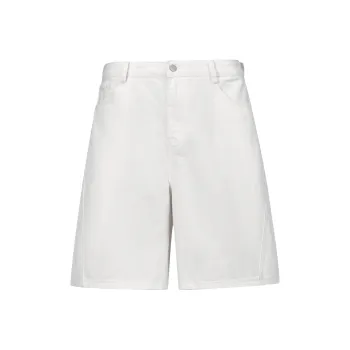 OX FREAK Denim Shorts Unisex White