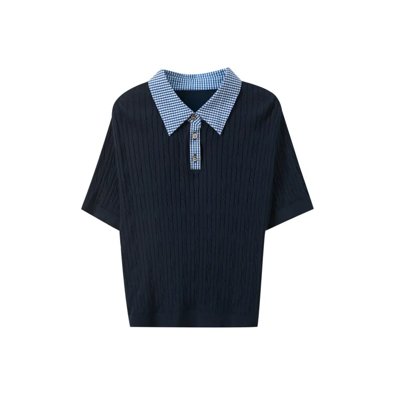 3COLOUR Knitwear Women's Navy Blue-0