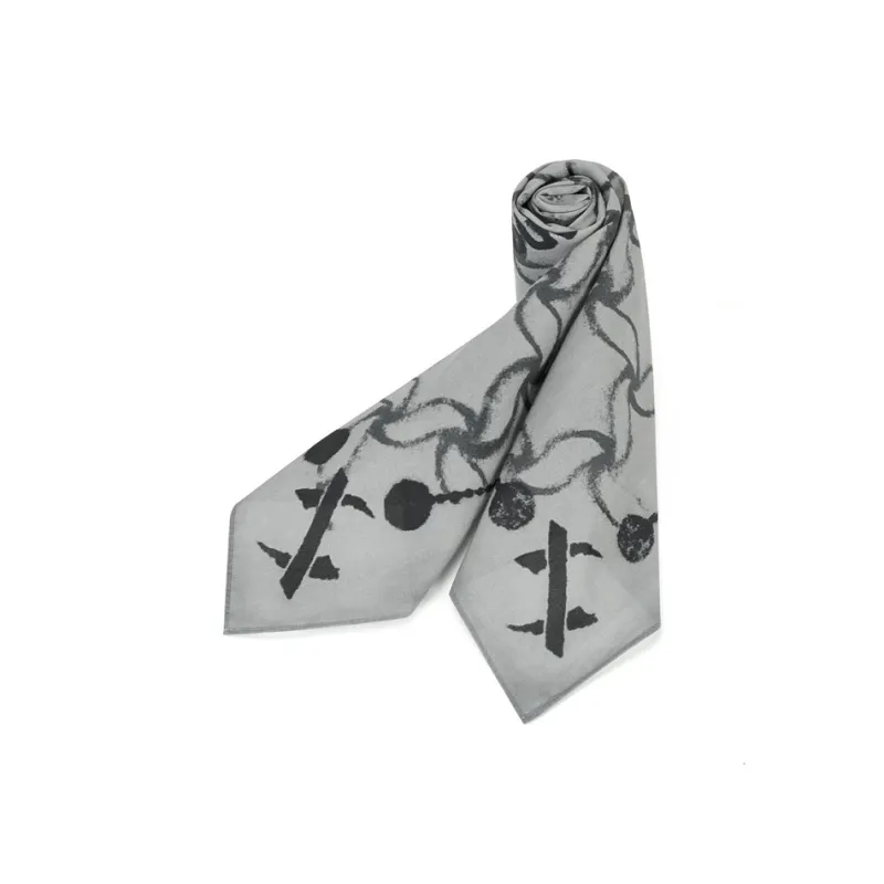 XTEP Cotton Silk Scarves Unisex Light Gray-2