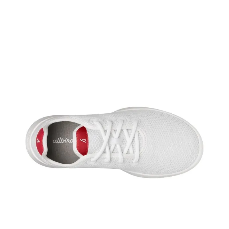 Allbirds Tree Runner Abrasion Resistant Slip Resistant Low Top Running Shoes Men's White-2