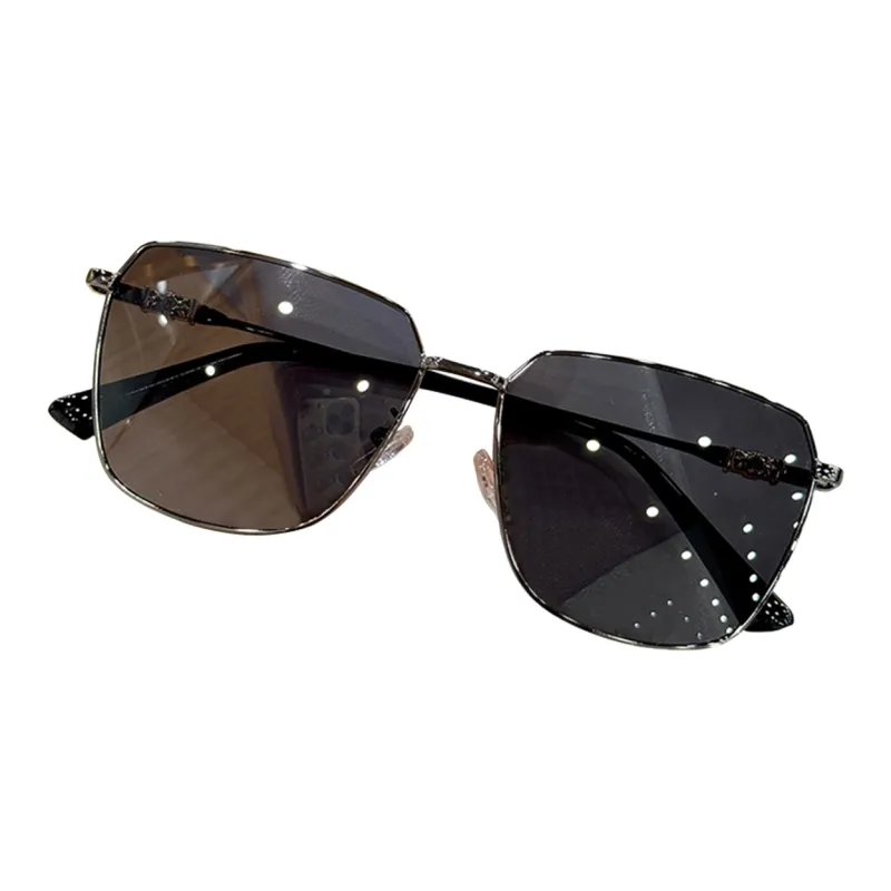 Youyoulan Titanium Alloy Square Sunglasses Unisex-3