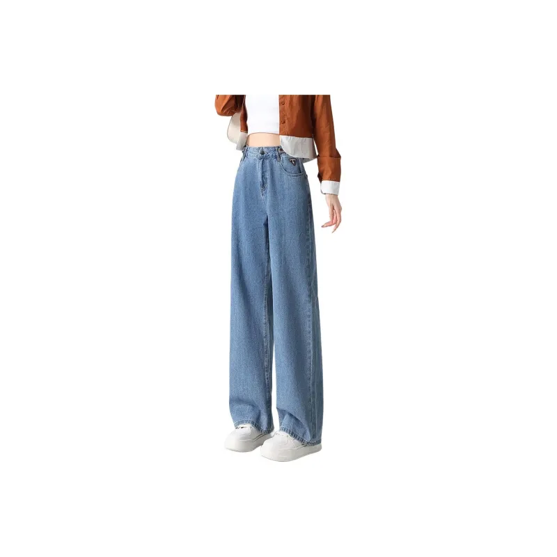 Tonlion Jeans Women's Moon White Blue-0