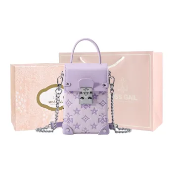 MISS GAIL Synthetic Leather Shoulder Bag, Crossbody Bag, Handbag Women's Purple