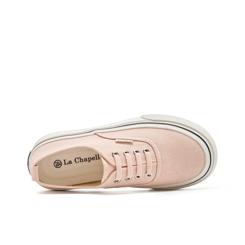 La Chapelle Low Top Canvas Shoes Women's Pink-4