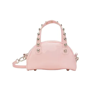 JUSTINE CLENQUET Patent Leather One Shoulder Handbag Women's Pink