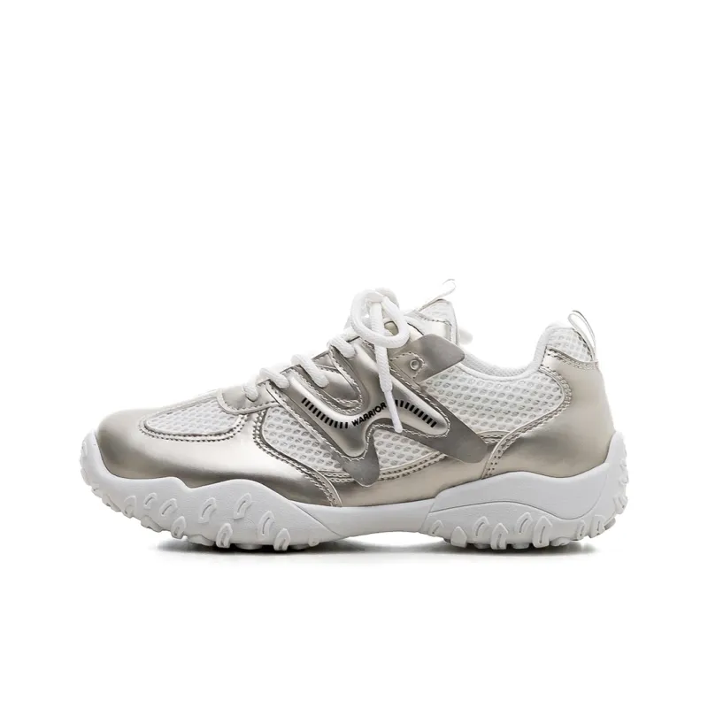Warrior Slip Resistant And Breathable Low Top Casual Shoes Women's Champagne Gold Beige-0