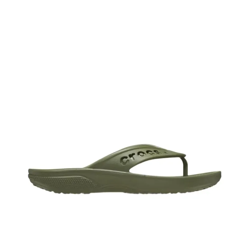Crocs Baya 2 Abrasion Resistant Flip Flops Unisex Green-1
